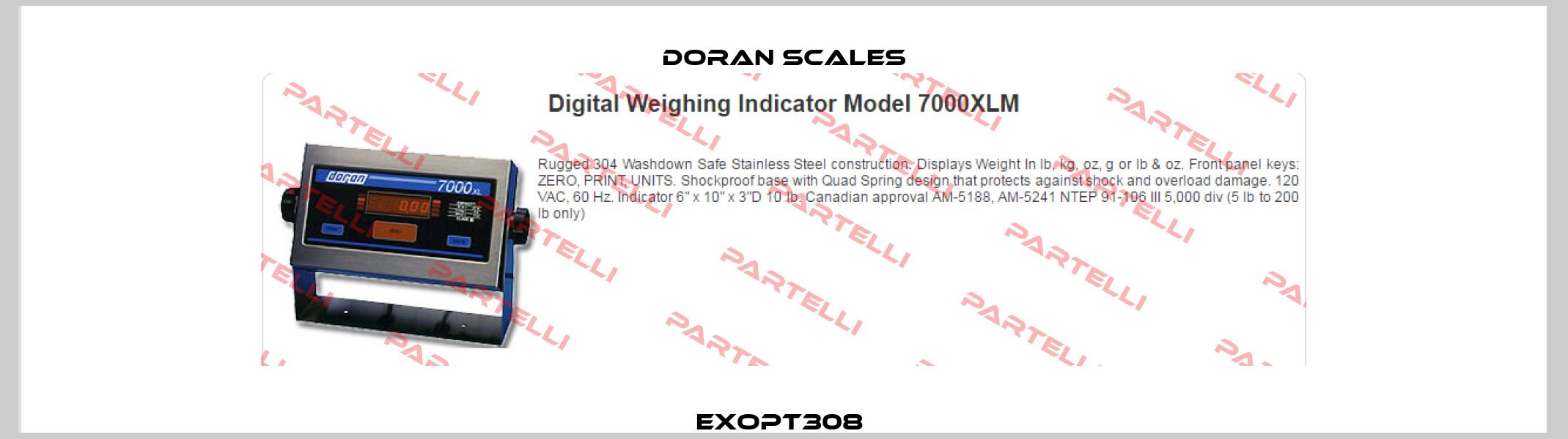 EXOPT308  DORAN SCALES