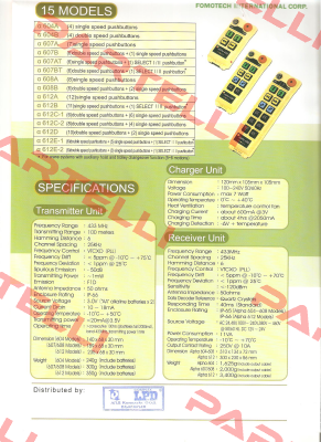 Alpha 604A standard system, 12-24 VDC  Fomotech