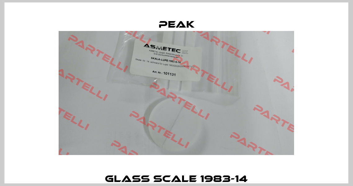 Glass scale 1983-14 PEAK