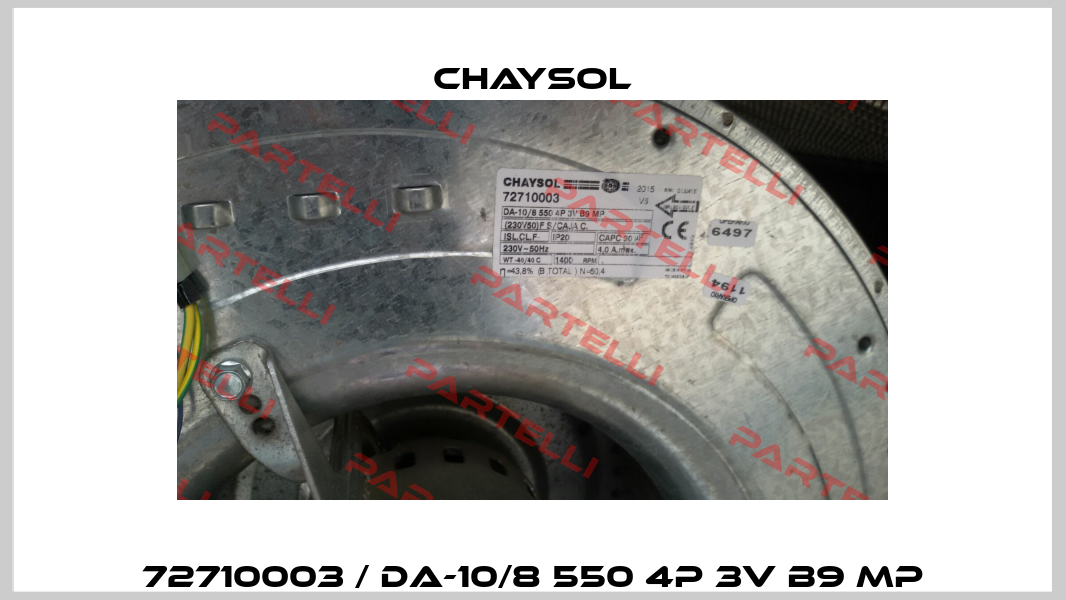72710003 / DA-10/8 550 4P 3V B9 MP Chaysol