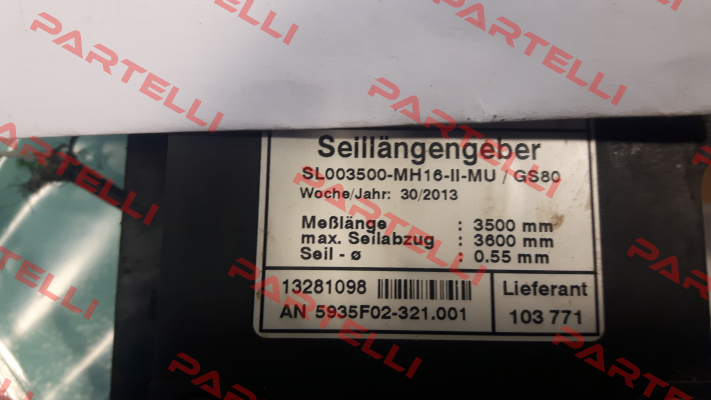 SL003500-MH 16-ll-MU/ GS80  oem  FSG Fernsteuergeräte