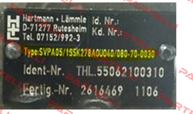 2616469  OEM!!  Hartmann-Lammle