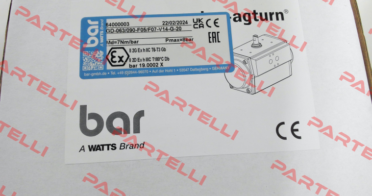 GD-063/090-F05/F07-V14-G-20 bar