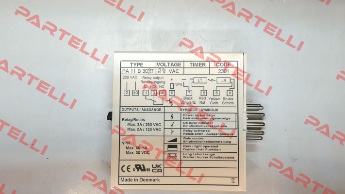 p/n: 8837, Type: PA 11 B 302T Telco