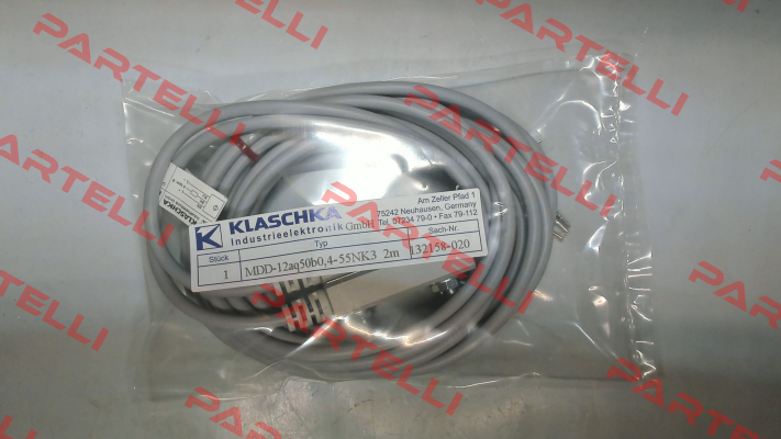 132158-020 - MDD-12aq50b0,4-55NK3 2m Klaschka