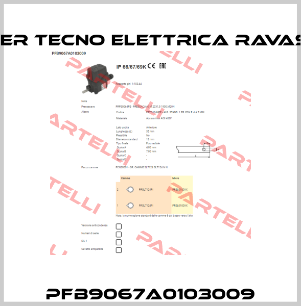 PFB9067A0103009 Ter Tecno Elettrica Ravasi