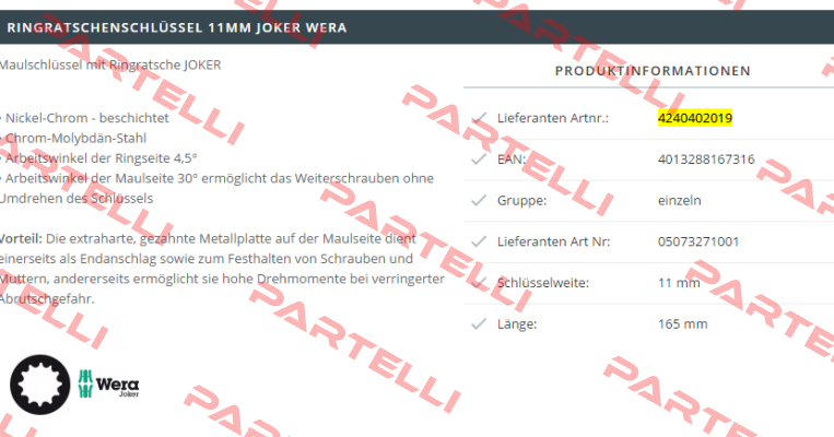 4240402019  Wera