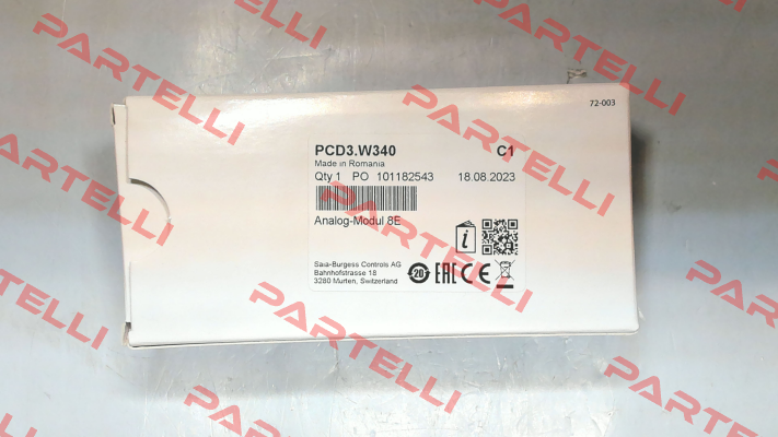 PCD3.W340 PN 9600053 Saia-Burgess