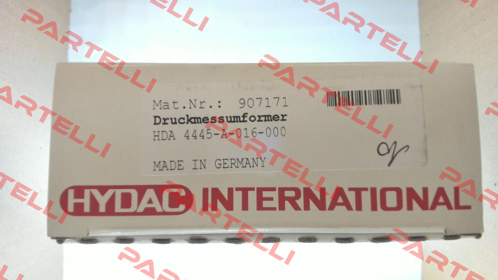 907171 / HDA 4445-A-016-000 Hydac