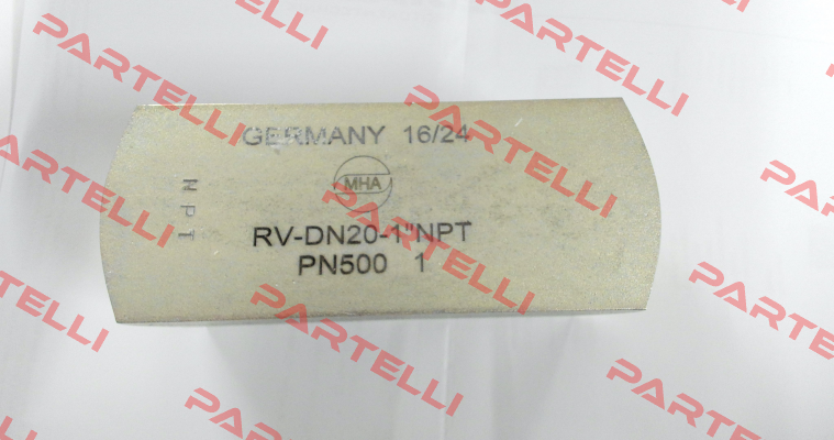 RV – 1“ NPT – DN 20 – PN 500 - 1 – 26489 Mha Zentgraf