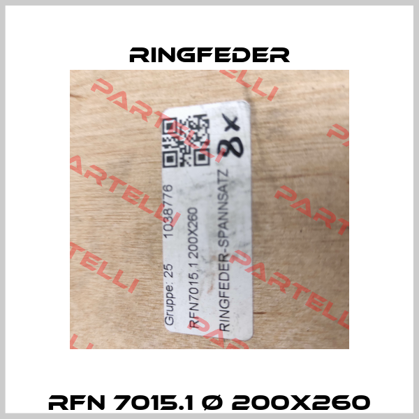 RFN 7015.1 Ø 200X260 Ringfeder