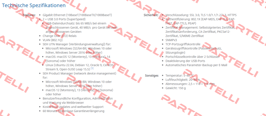 SEH INU-100 Industrial Network Uni / SE0038 SEH Technology