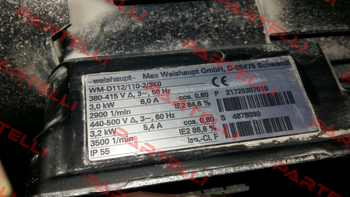 WM - D112 / 110-2 / 3K0 obsolete replaced by WM-D112/140-2/3K0  Weishaupt