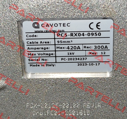plug for PC5-RX04-0950 Cavotec