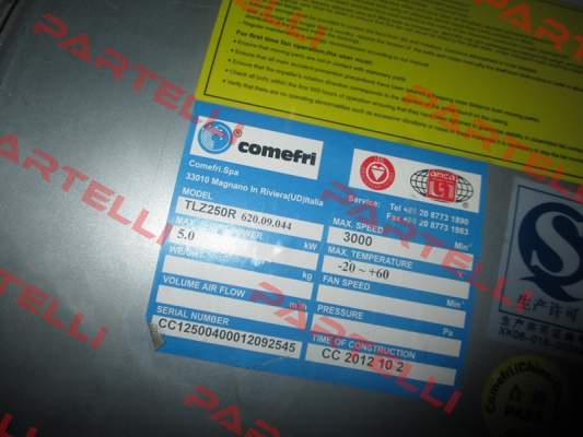 TLZ 250 R Comefri