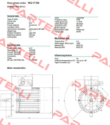 DNB0I071B41-B14-2 Neri Motori