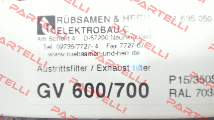 GV 600/700 Rübsamen & Herr