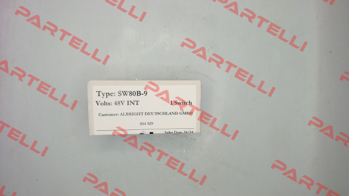 SW 80 B-9 48V INT / 504929 Albright