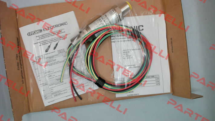 P/N: 921758, Type: HDA 47F9-A-3000-DS-000(PSI)72inch Hydac