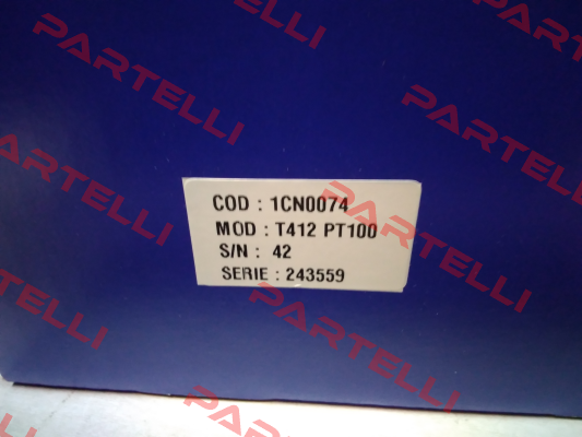 P/N: 1CN0074 Type: T412 Tecsystem