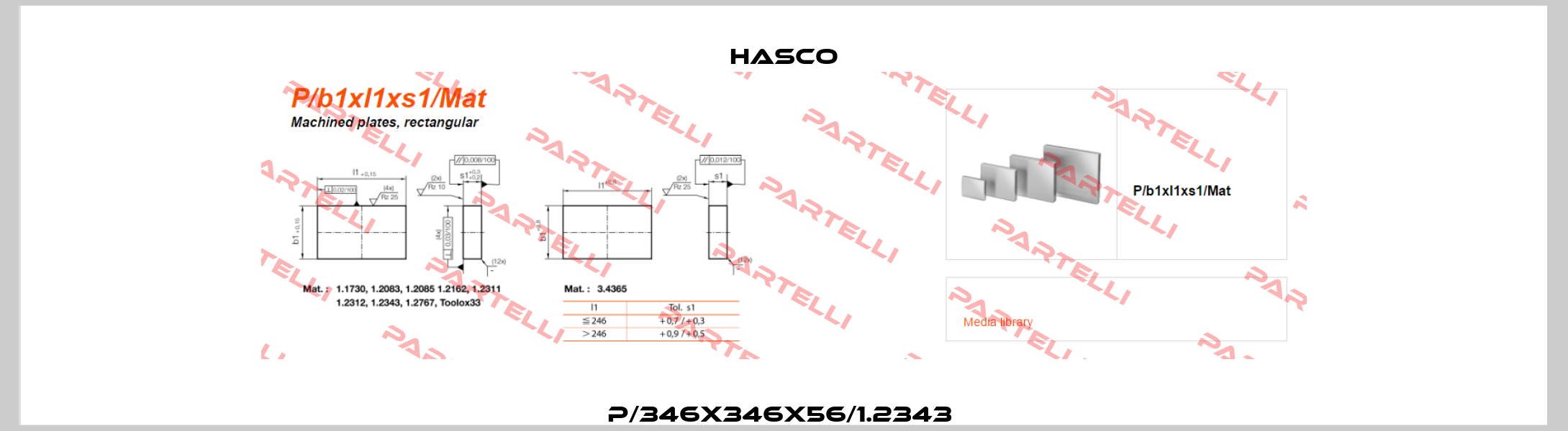 P/346x346x56/1.2343  Hasco
