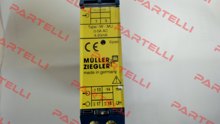 Nr. 00000003 Type Iw-MU input 0-5 A Müller Ziegler