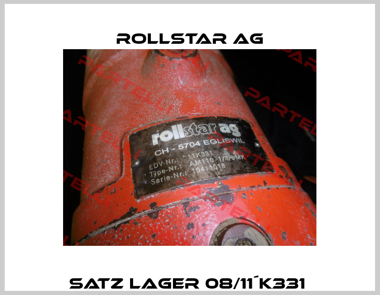 Satz Lager 08/11´K331  Rollstar AG
