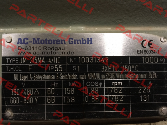 ACM 315 MA-4/PHE AC Motoren