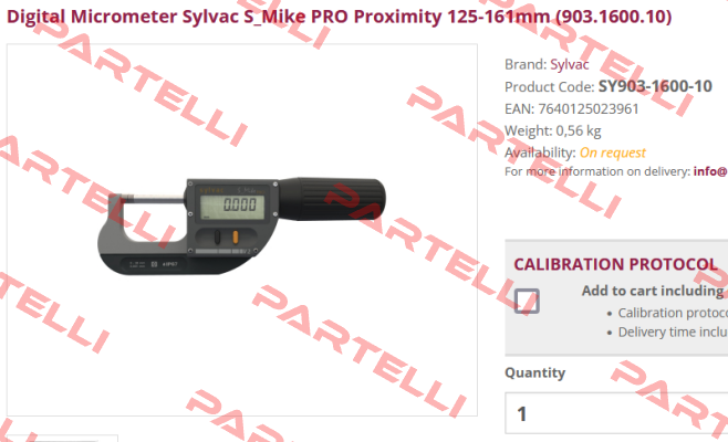 SY903-1600-10 Sylvac