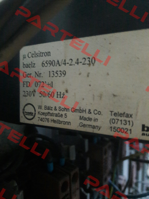 Cover for 6590B  Baelz