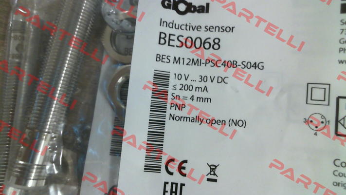 PN: BES0068, Type: BES M12MI-PSC40B-S04G Balluff