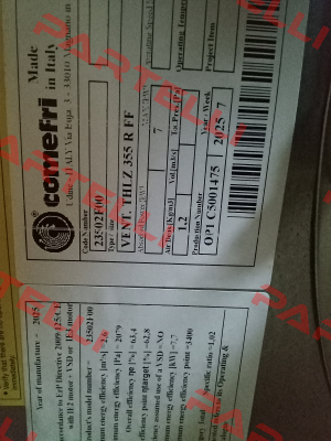 THLZ 355 R FF Comefri