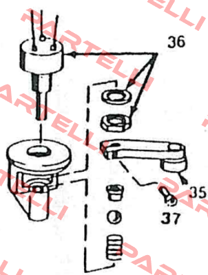 Index 37 Screw for lever Midori