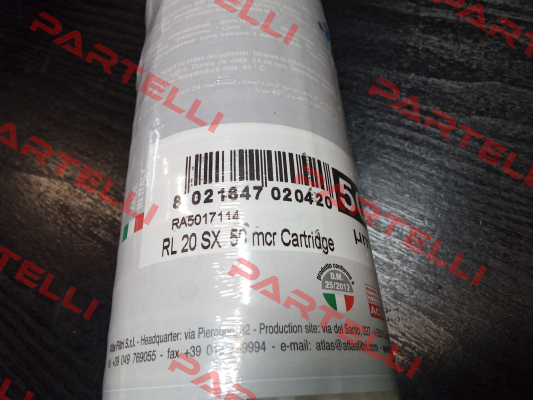RL 20 SX 50 mcr / RA5017114 Atlas Filtri
