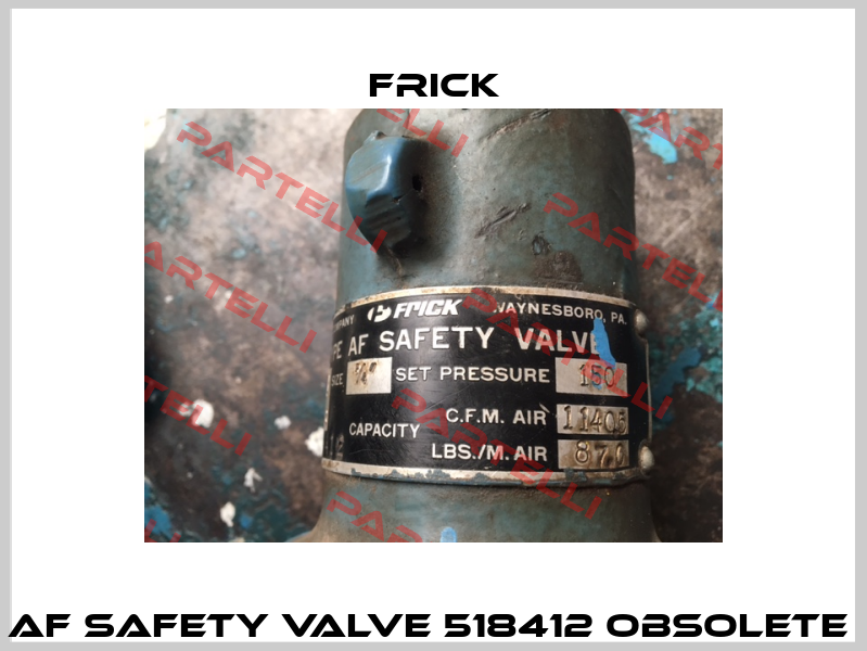 AF SAFETY VALVE 518412 obsolete  Frick