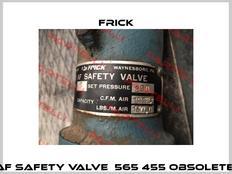 AF SAFETY VALVE  565 455 obsolete  Frick