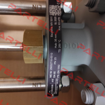MV 5311 DN 65 PN 25 RTK Regeltechnik