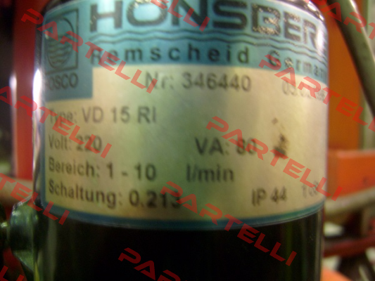 VD-015GR010   (940815)  Honsberg
