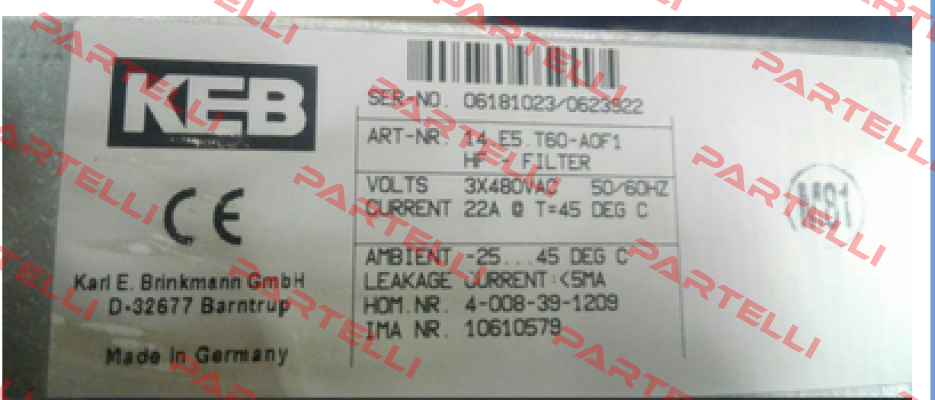 14.E5.T60-A0F1  LAIPPLE KEB