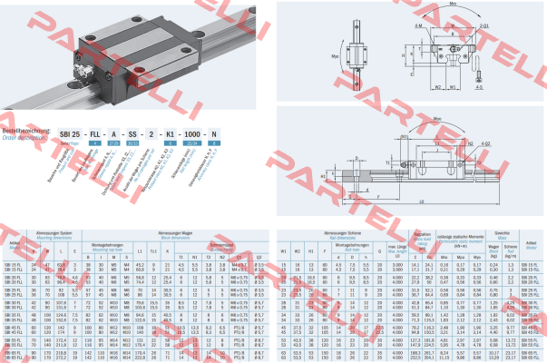 SBI30FLL-N-DD-K3 SBC Linear Rail System