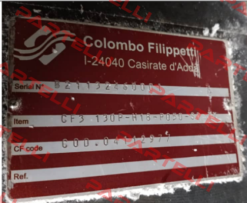 CF3 130P-H18-P050-DS VX Colombo Filippetti
