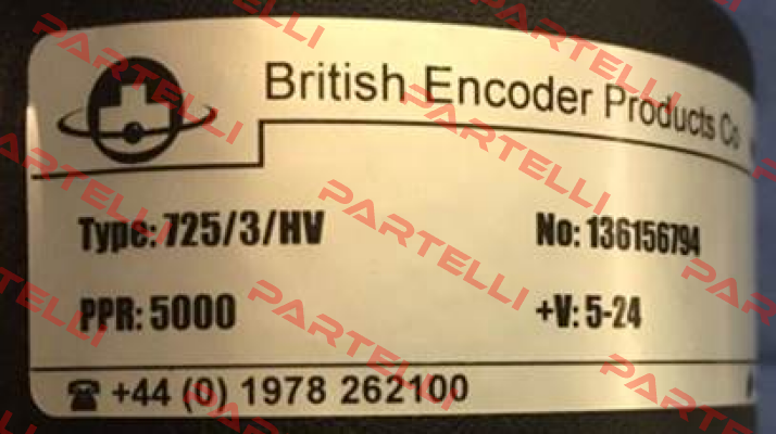 725/3-S-F1-5000-Q-HV-2-SY-ST-IP50 British Encoder