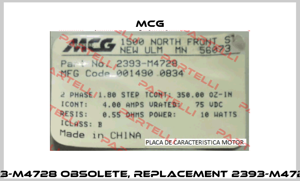 2393-M4728 obsolete, replacement 2393-M4728-1  Mcg