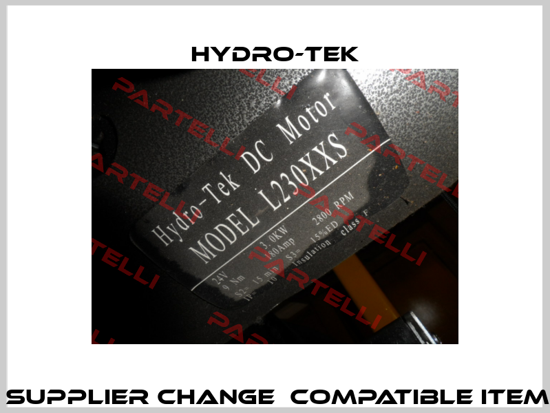 L230XXS　Supplier change　Compatible item　L230XXI  Hydro-Tek
