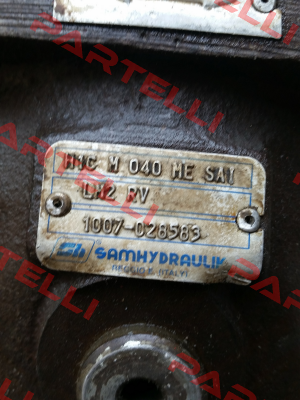 old reference - H1C M 040 ME SAI - new reference H1CM-040-ME-OC-SAI-LM2-RV-N-XXXX-000-XX-XX-XX  Sam Hydraulik