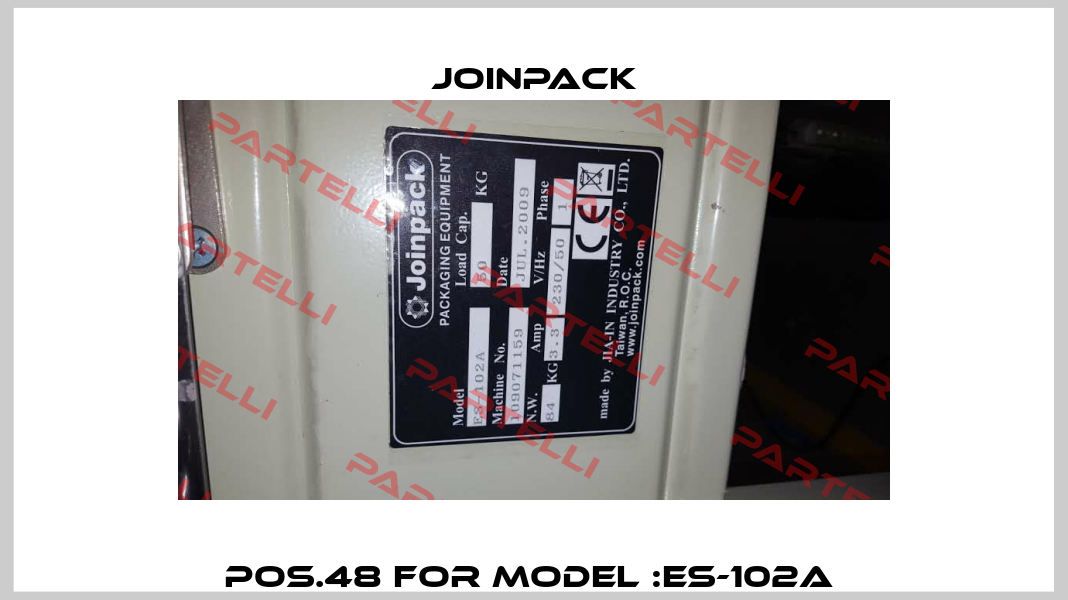 pos.48 for model :ES-102A  JOINPACK
