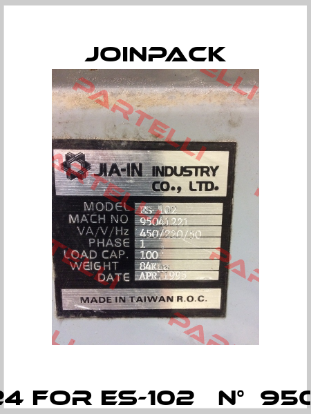 pos. 24 for ES-102   n°  95041221  JOINPACK