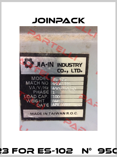 pos. 23 for ES-102   n°  95041221  JOINPACK