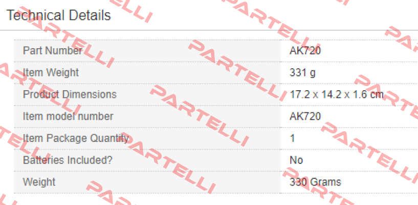 AK720  Sealey