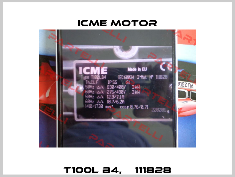 T100L B4, № 111828 Icme Motor